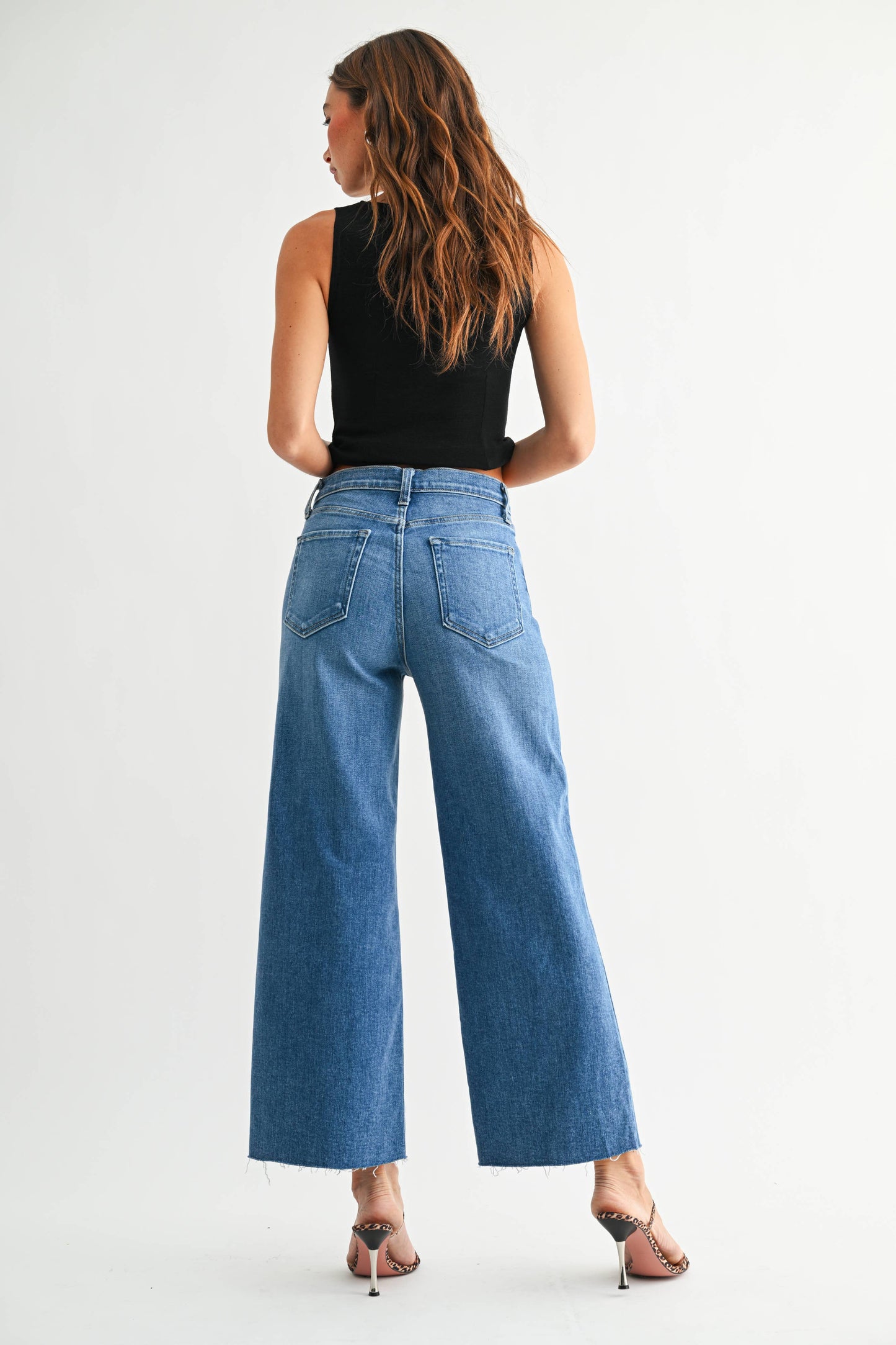 Just Black Scissor Cut Wide Leg