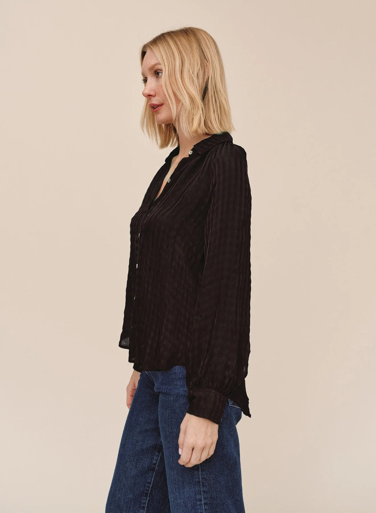 Bella Dahl Mocha Flowy Raglan Sleeve Shirt