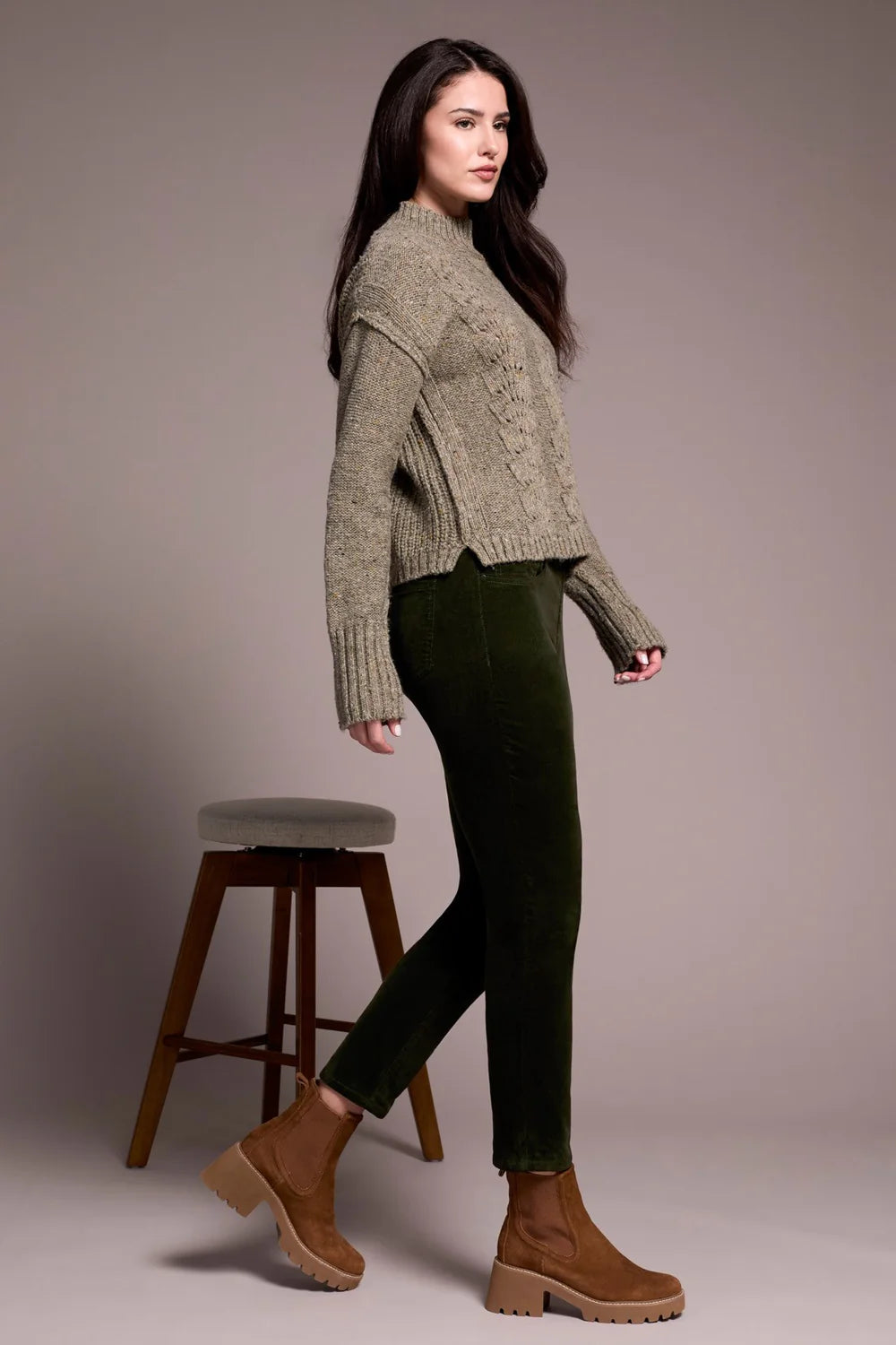 Tribal Puff Sleeve Sweater