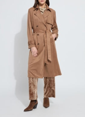 Lysse Agatha Vegan Suede Trench Coat