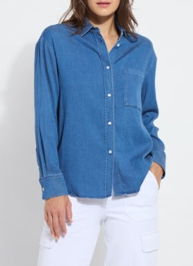 Lysse Bay Crop Chambray Shirt
