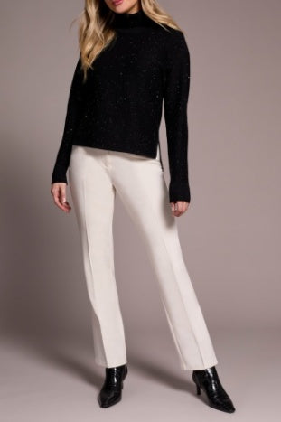 Tribal Turtleneck High Low Sweater