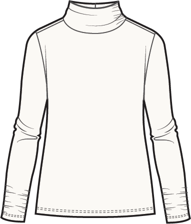 Habitat Cozy Rib Ruched Turtleneck
