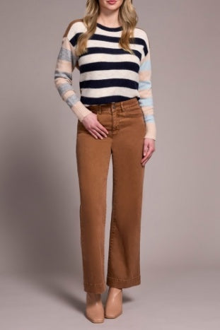 Tribal Comfort Stretch Wide Leg Pants