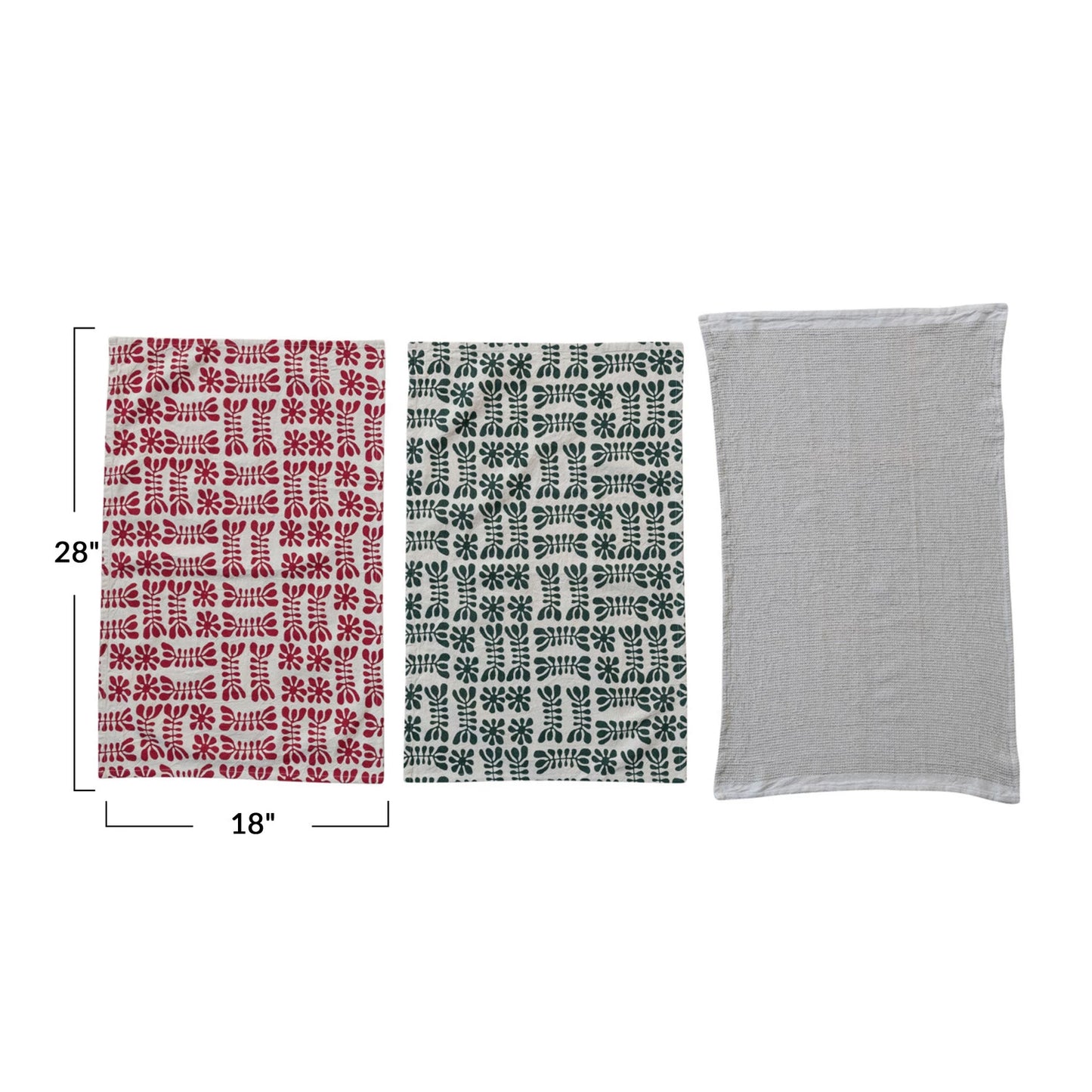 Stonewashed Holiday Cotton Towels