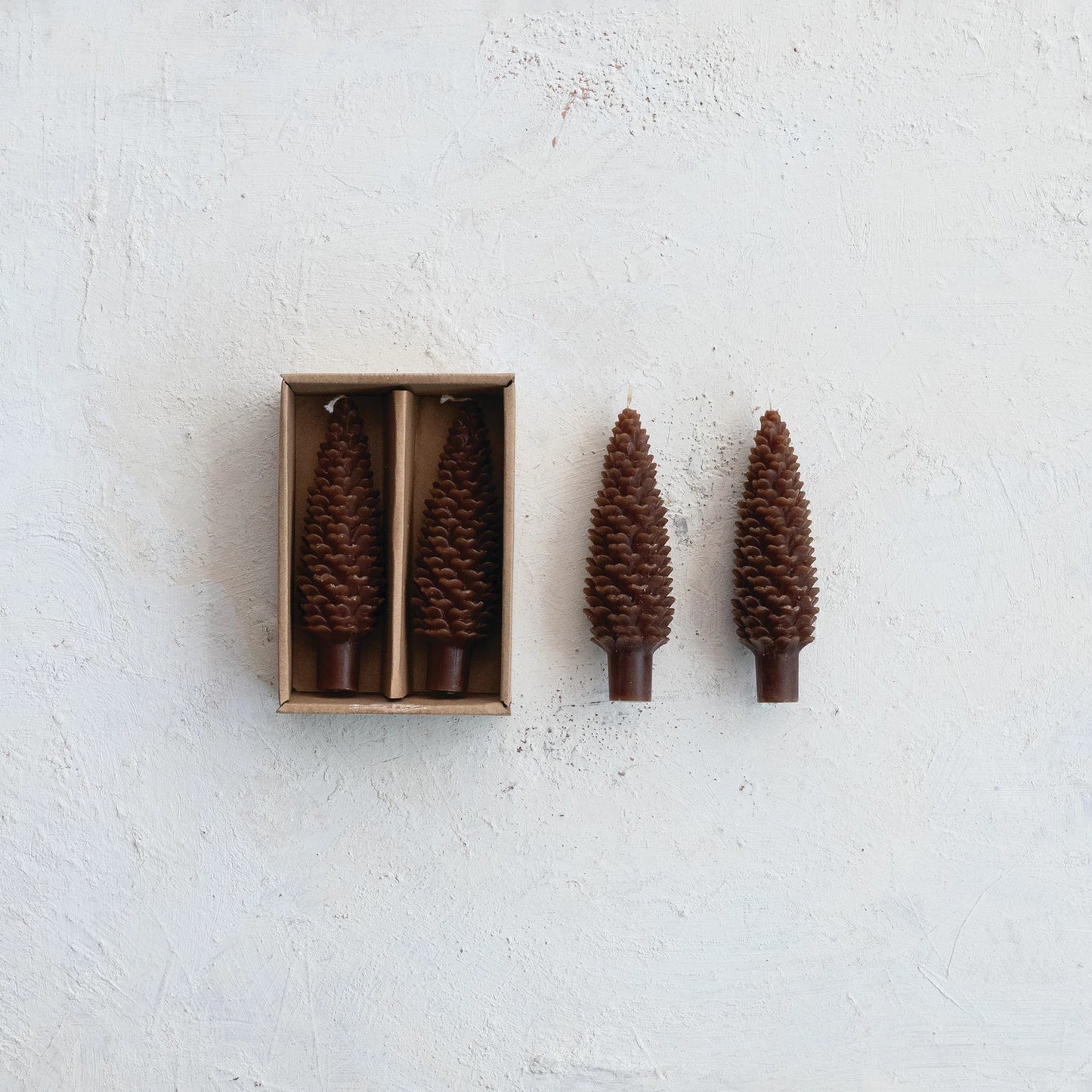 Pinecone Shaped Taper Candles