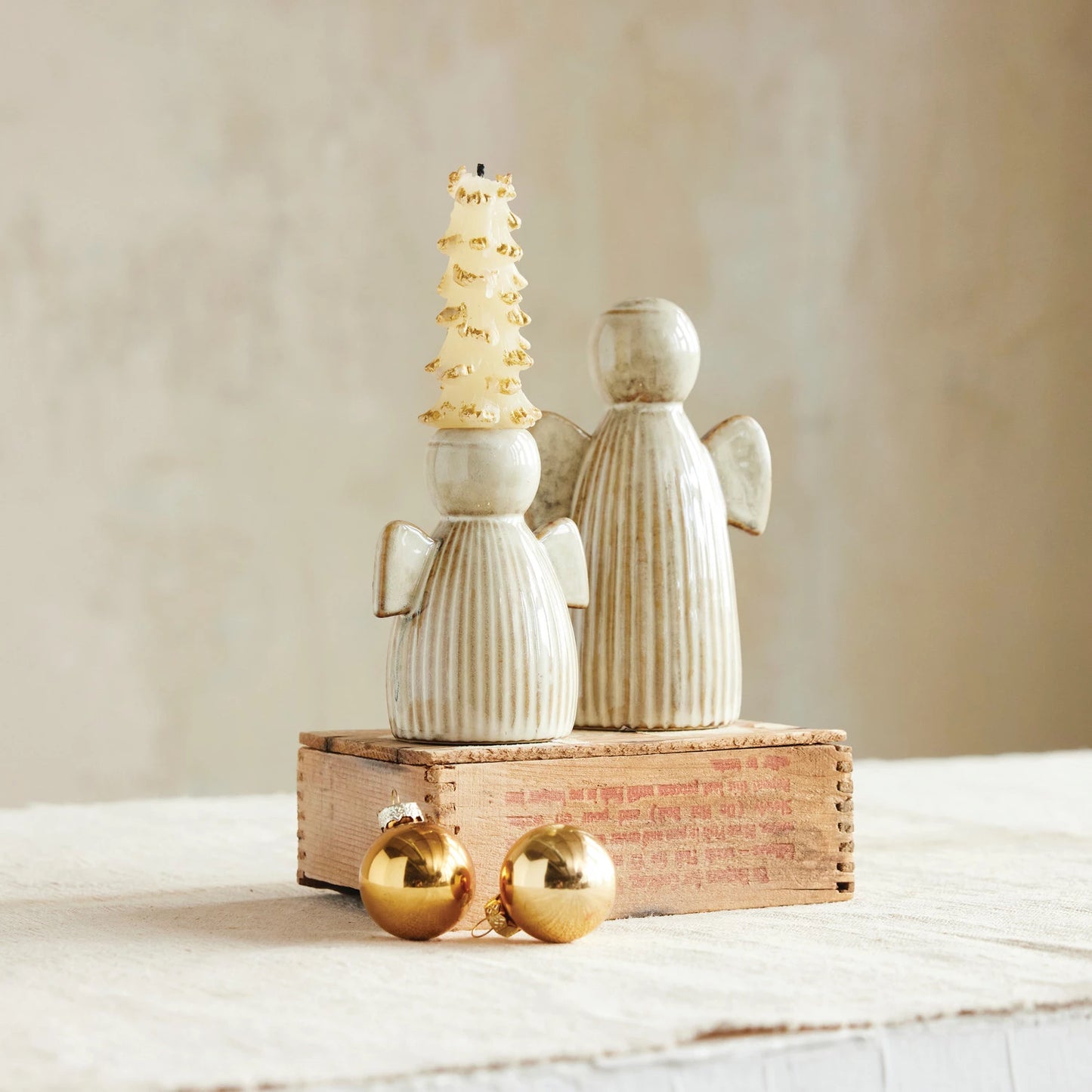 Stoneware Fluted Angel