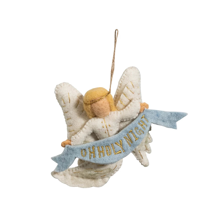 Wool Felt Angel Ornament