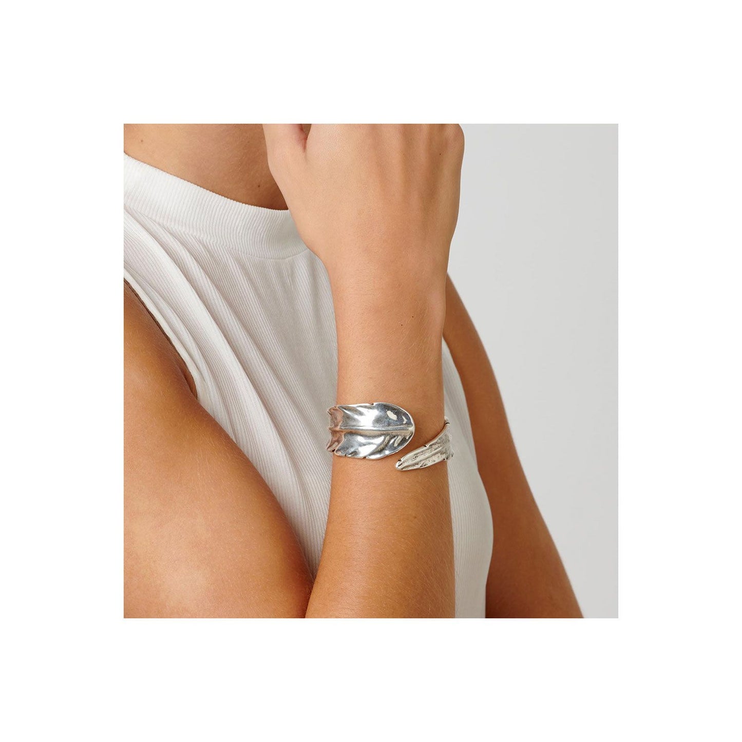 Uno de 50 Feather Silver Bracelet