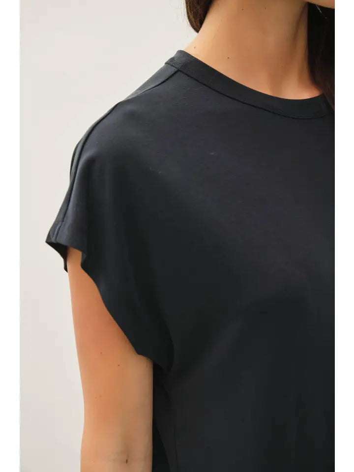 Be Cool Vintage Black Modal Dress