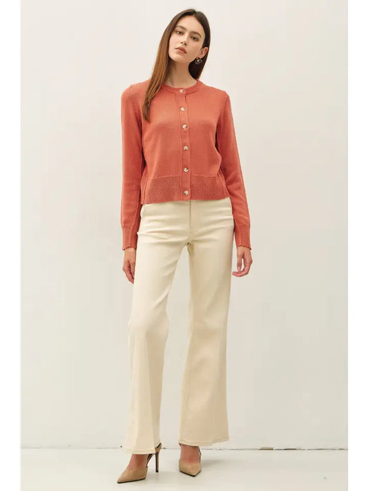Be Cool Classic Button Up Cardigan