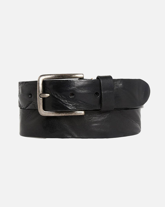 Dani | Silver Buckle Classic Casual Rugged Leather Belt