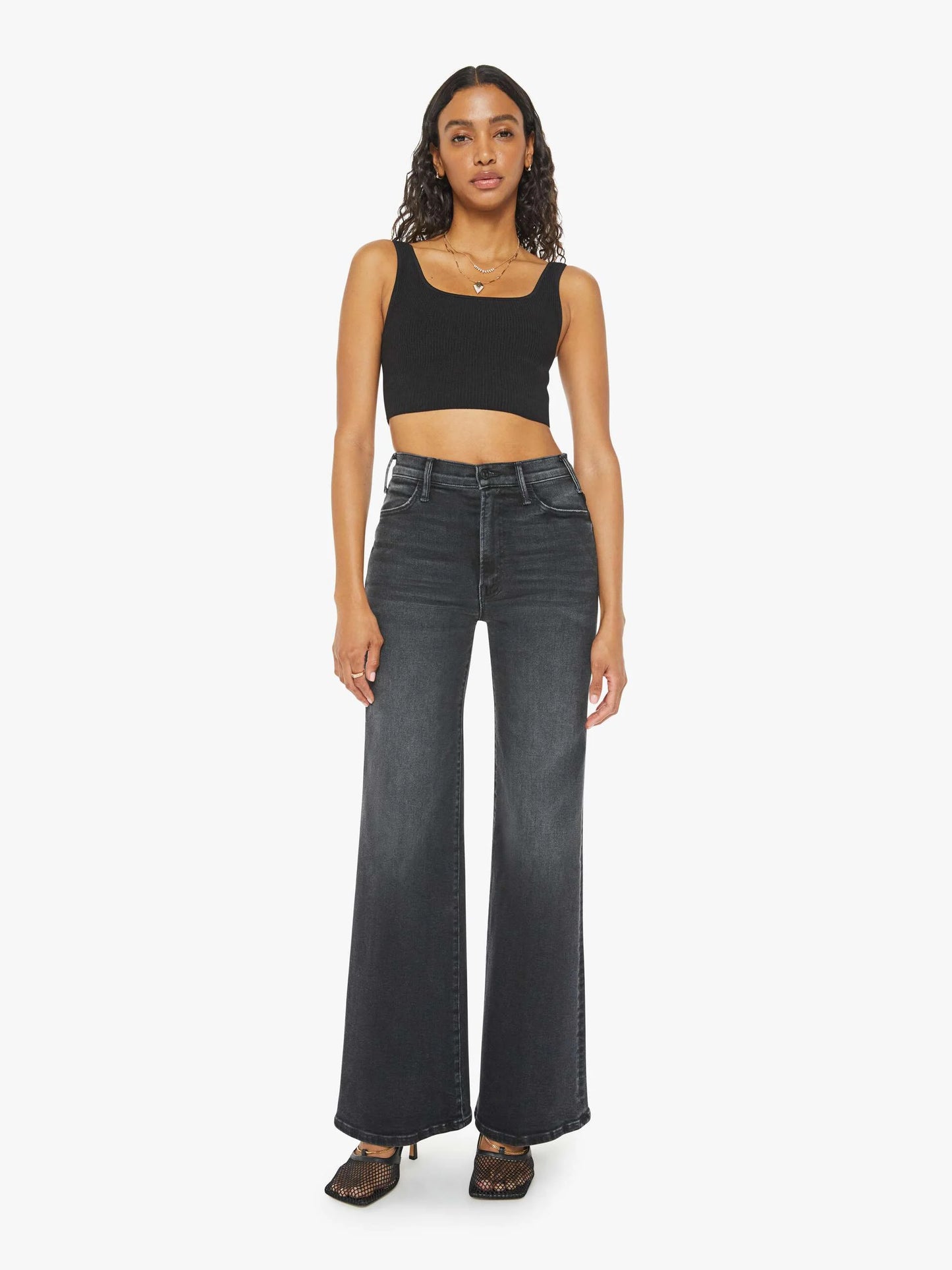 Mother Denim The Hustler Roller Sneak Jeans
