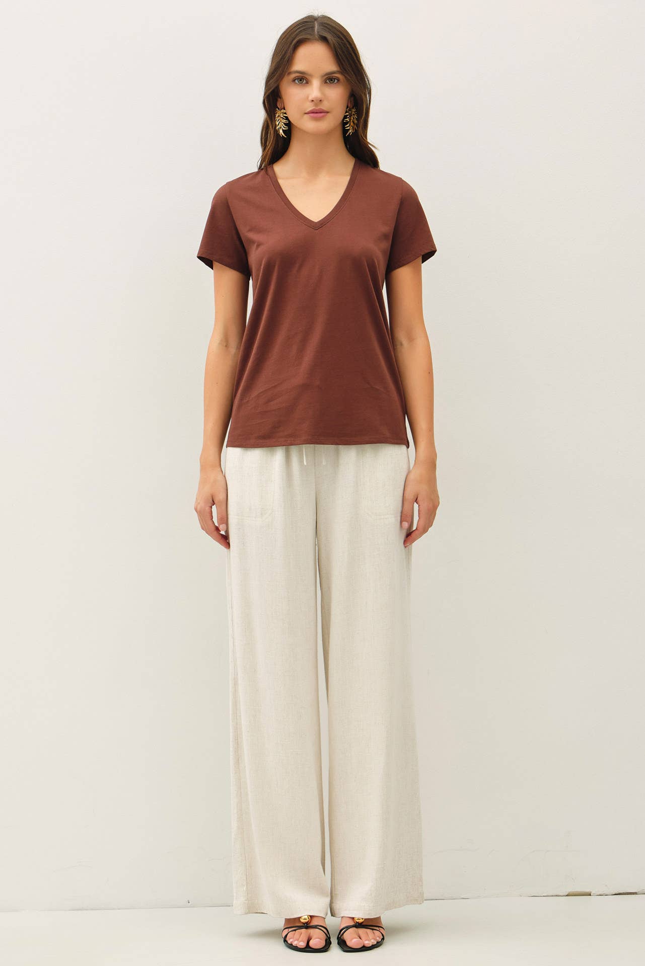 Be Cool Cotton V-Neck Tee