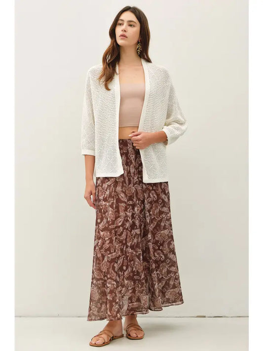 Be Cool Vintage Brown Skirt