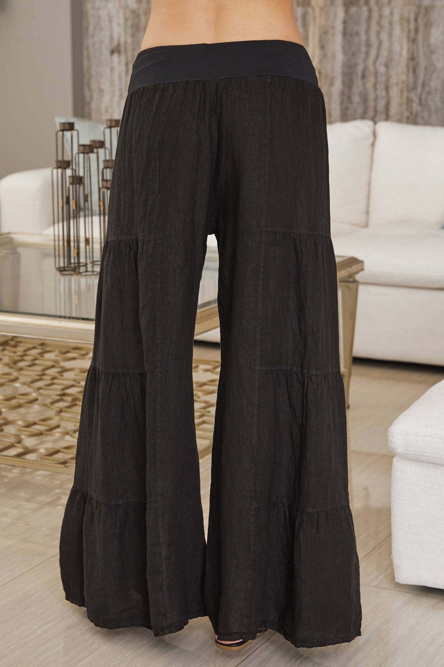 Milio Milano Tiered Palazzo Pant, 2 colors