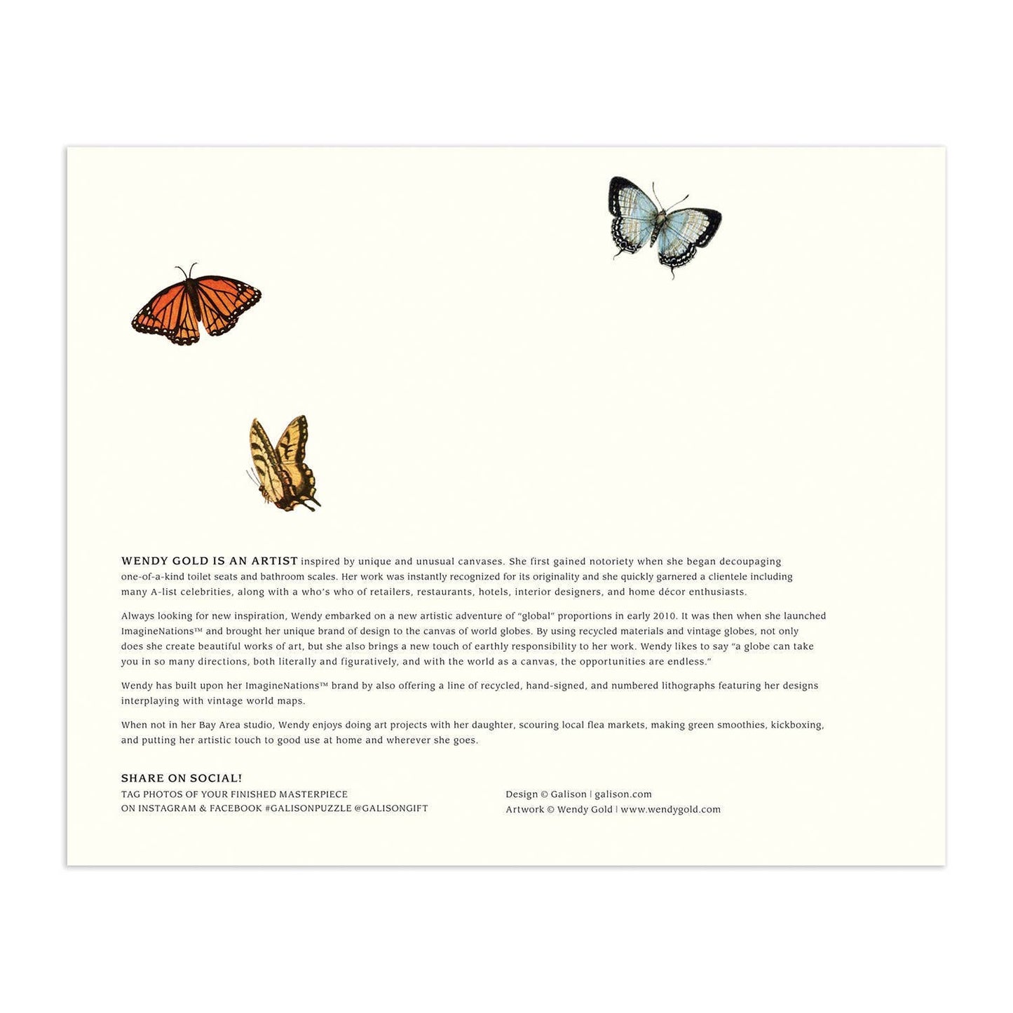 Wendy Gold USA State Flowers 1000 Piece Puzzle by Galison