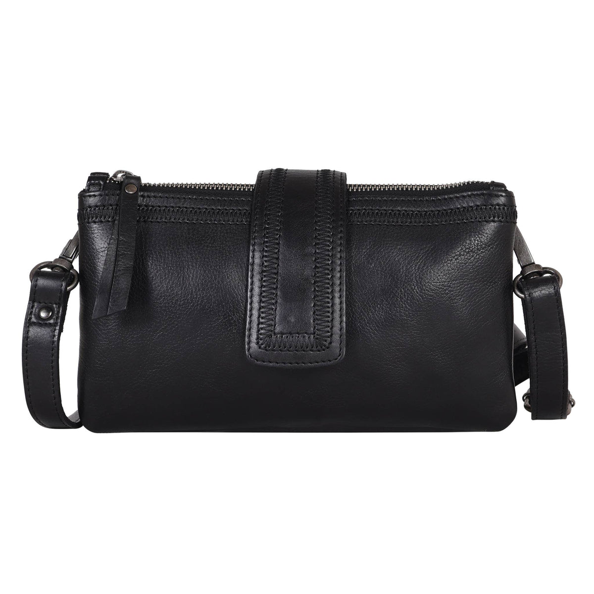 Latico Malta Black Leather Crossbody