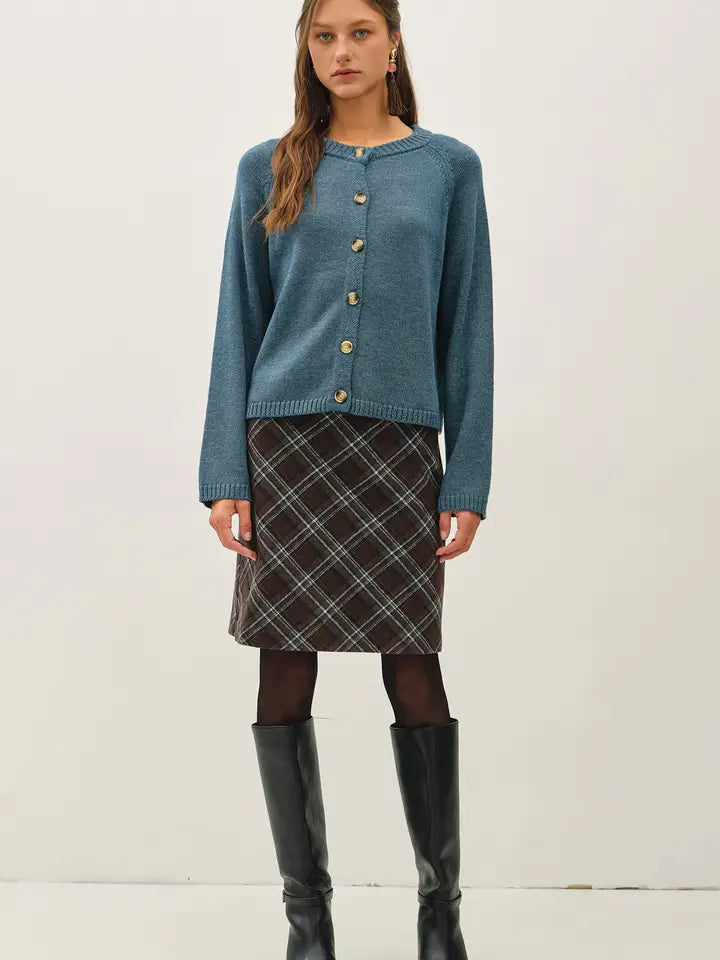 Be Cool Everyday Button Front Cardigan