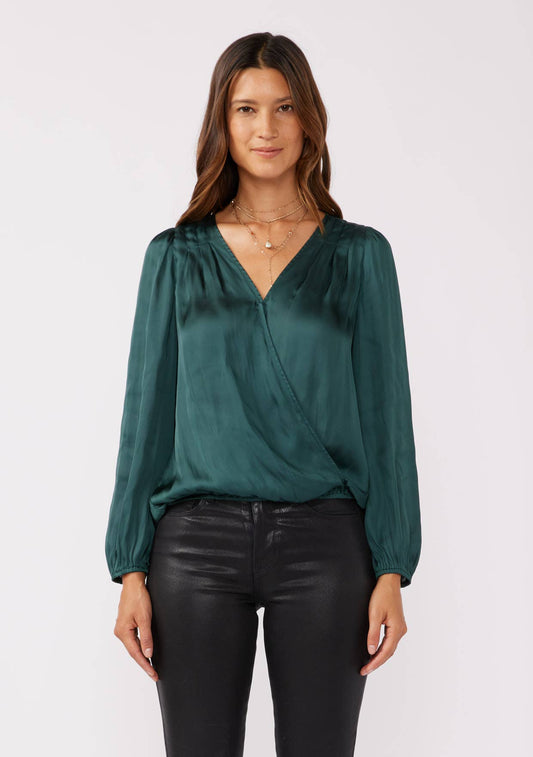 Lovestitch V-Neck Raglan Sleeve Top