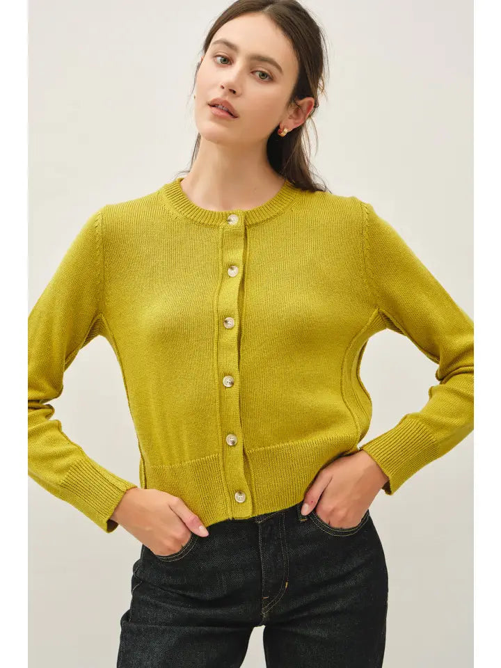 Be Cool Classic Button Up Cardigan