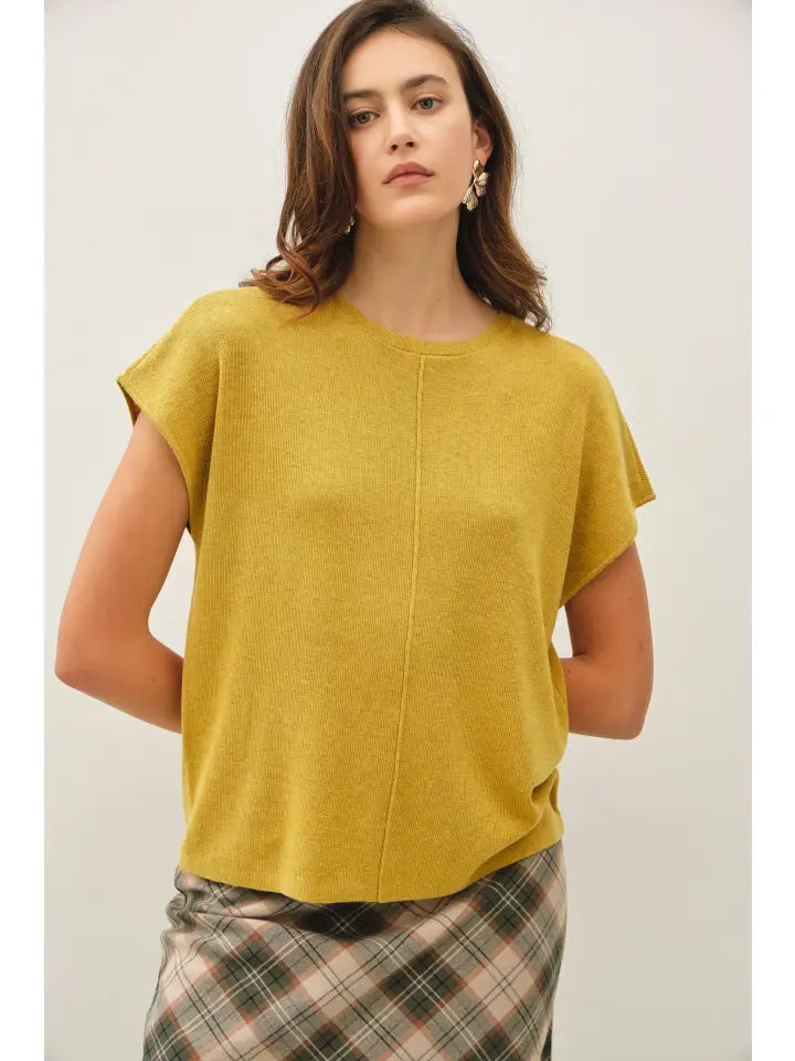Be Cool Cap Sleeve Sweater