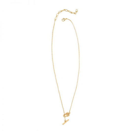 Joy Susan Gold Lock Lariat Necklace