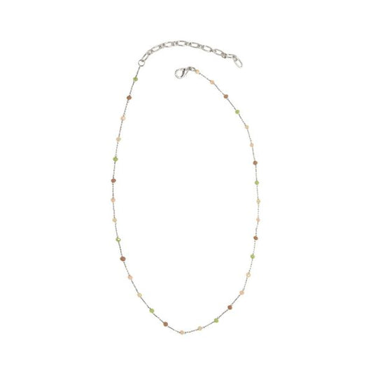 Joy Susan Silver Beaded Necklace