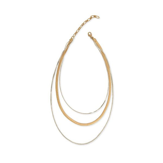 Joy Susan 3 Row Chain Necklace