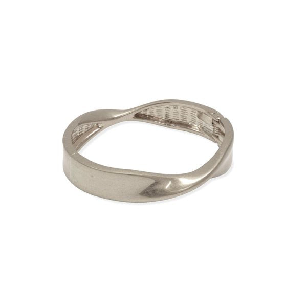 Joy Susan Silver Twisted Bangle