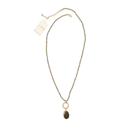 Joy Susan Dragon Vein Agate Necklace