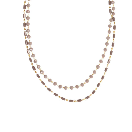Joy Susan Pink/Lilac Beaded Necklace