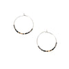 Seed Bead Hoop Earrings