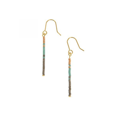 Joy Susan Long Beaded Bar Earrings, 3 colors