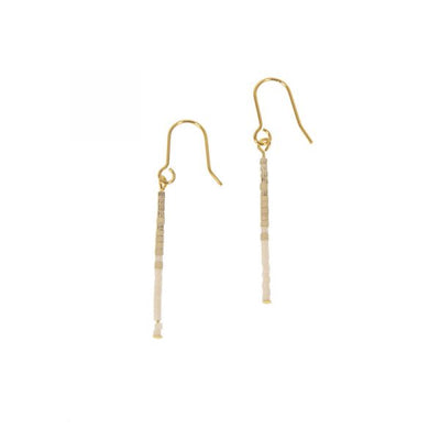 Joy Susan Long Beaded Bar Earrings, 3 colors