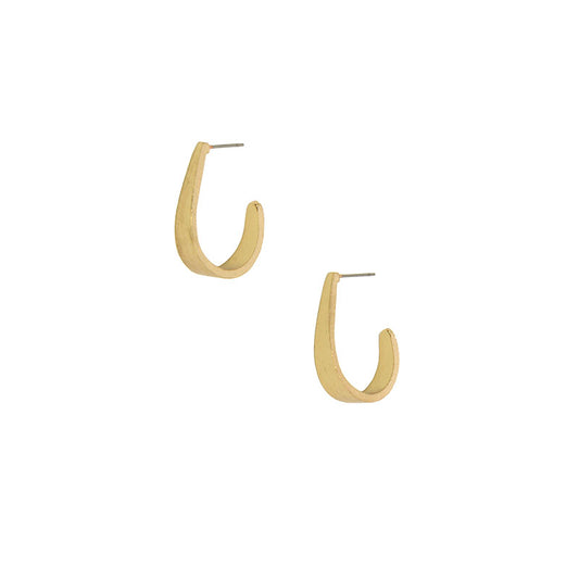Joy Susan J Hoop Stud Earrings