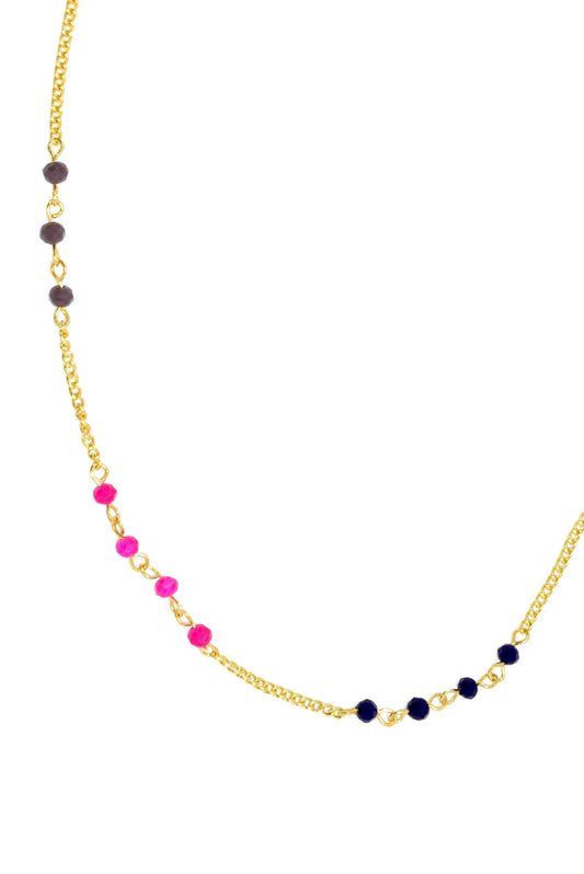 Joy Susan Gold Multi Bead Necklace