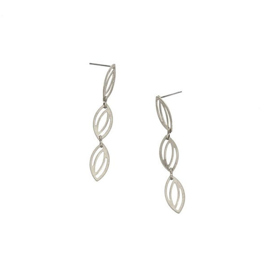 Joy Susan Geo Oval Drop Post Earrings