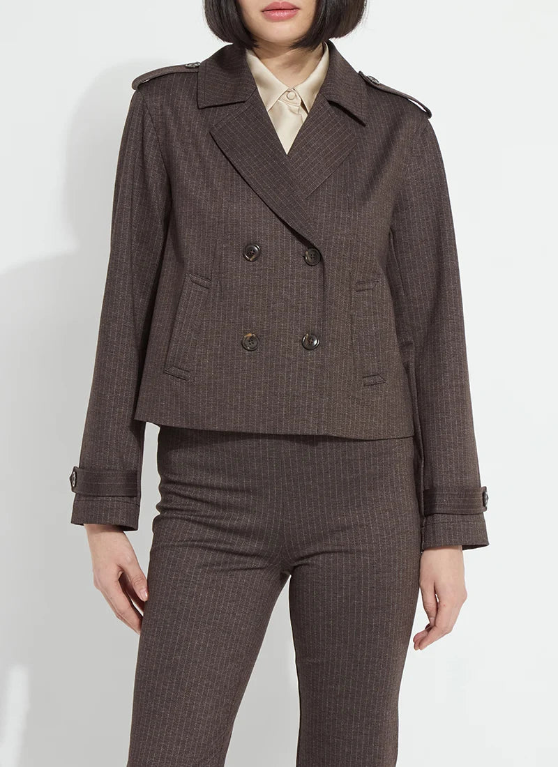 Lysse Double Breasted Crop Trench