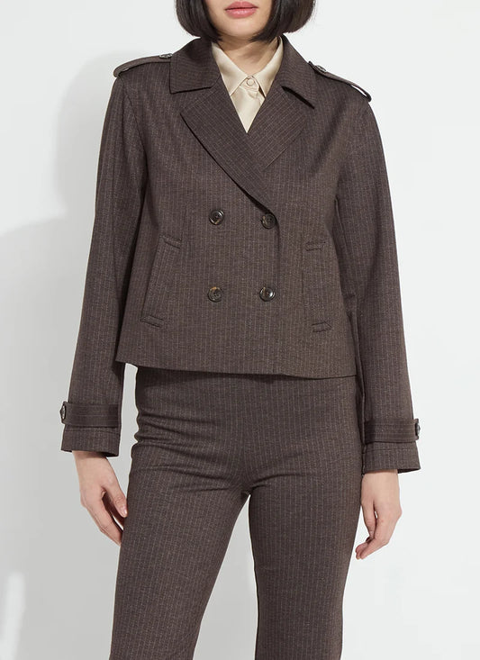 Lysse Double Breasted Crop Trench