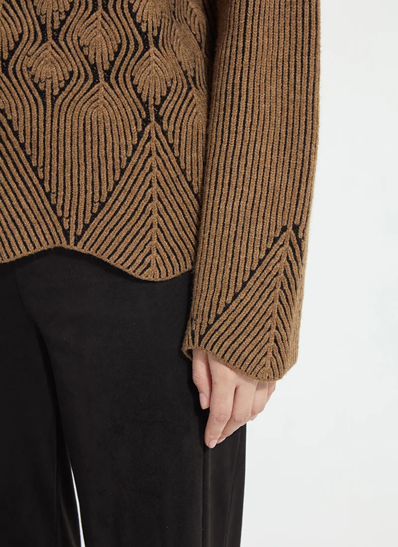 Lysse Rhea Rib Scallop Edge Pullover