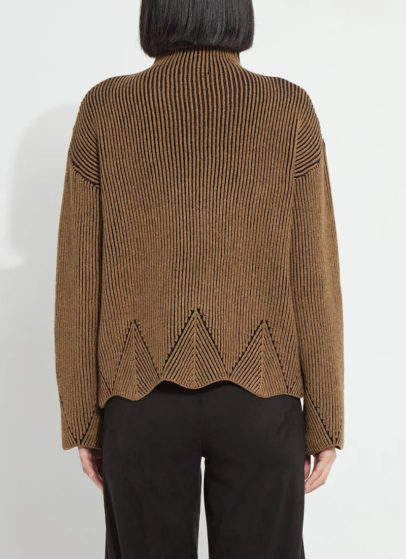 Lysse Rhea Rib Scallop Edge Pullover
