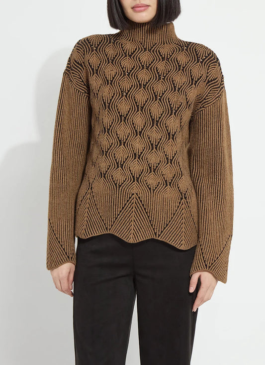 Lysse Rhea Rib Scallop Edge Pullover