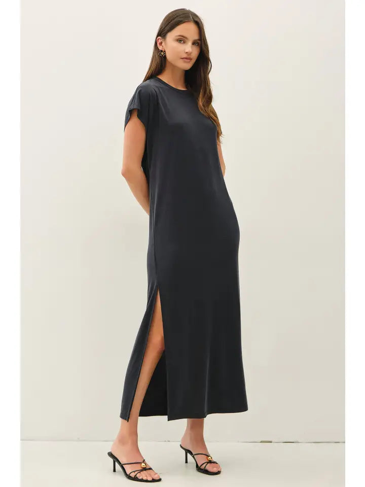 Be Cool Vintage Black Modal Dress