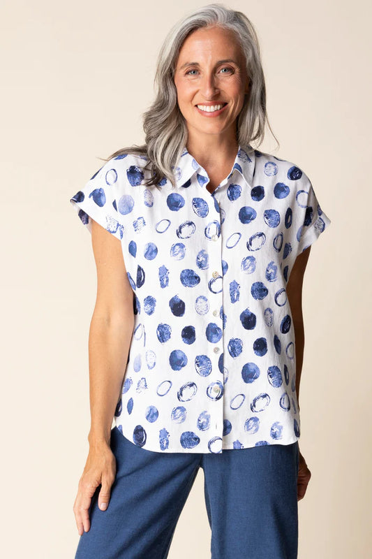 Habitat Linen Dot Cabana Shirt