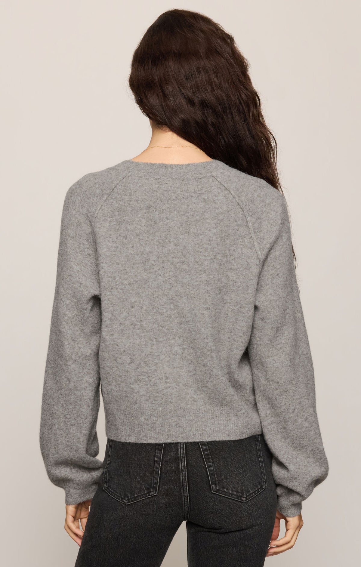 Z Supply Westmont Henley Sweater in Classic Heather Grey