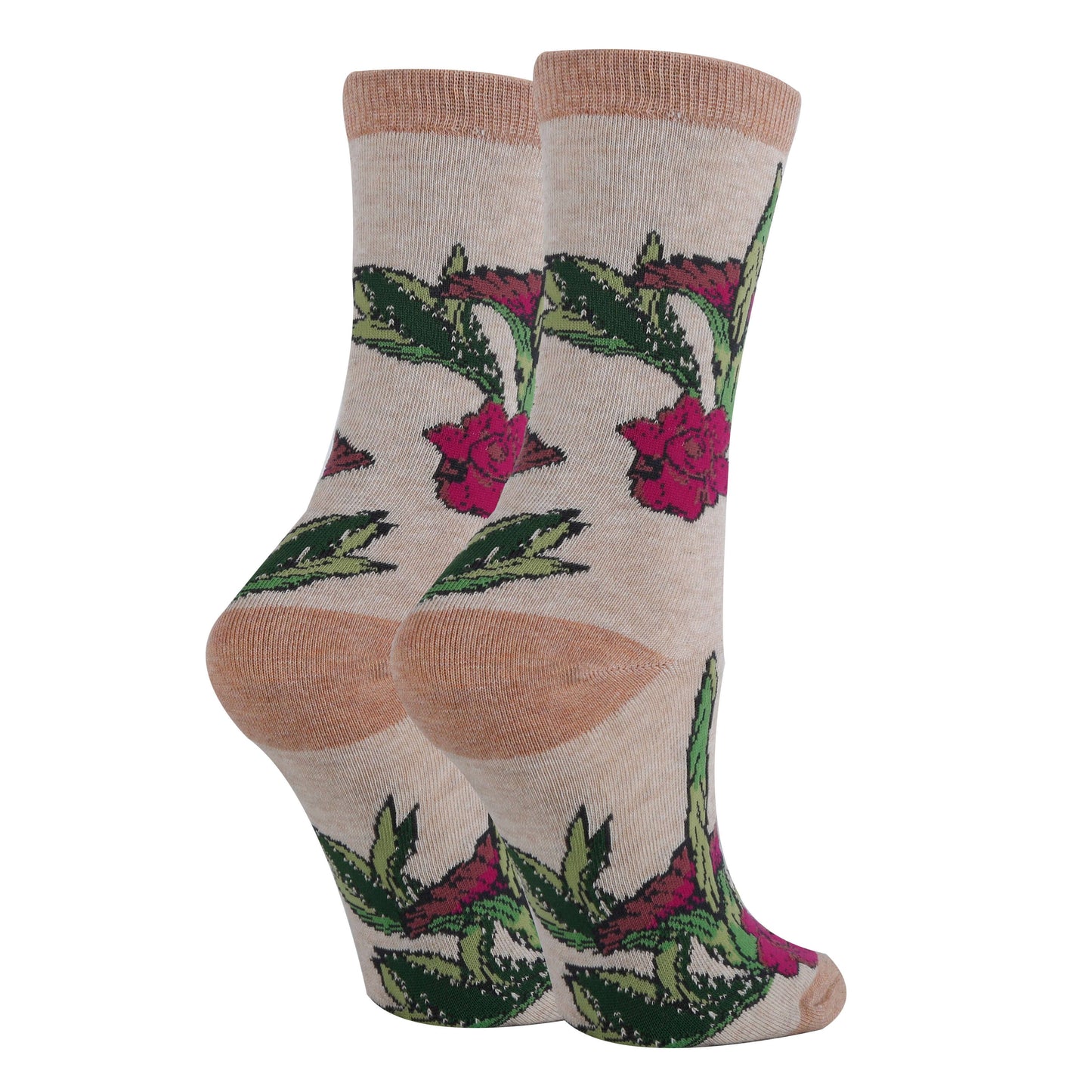 Corpse Floral | Women's Premium Cotton Crew Socks