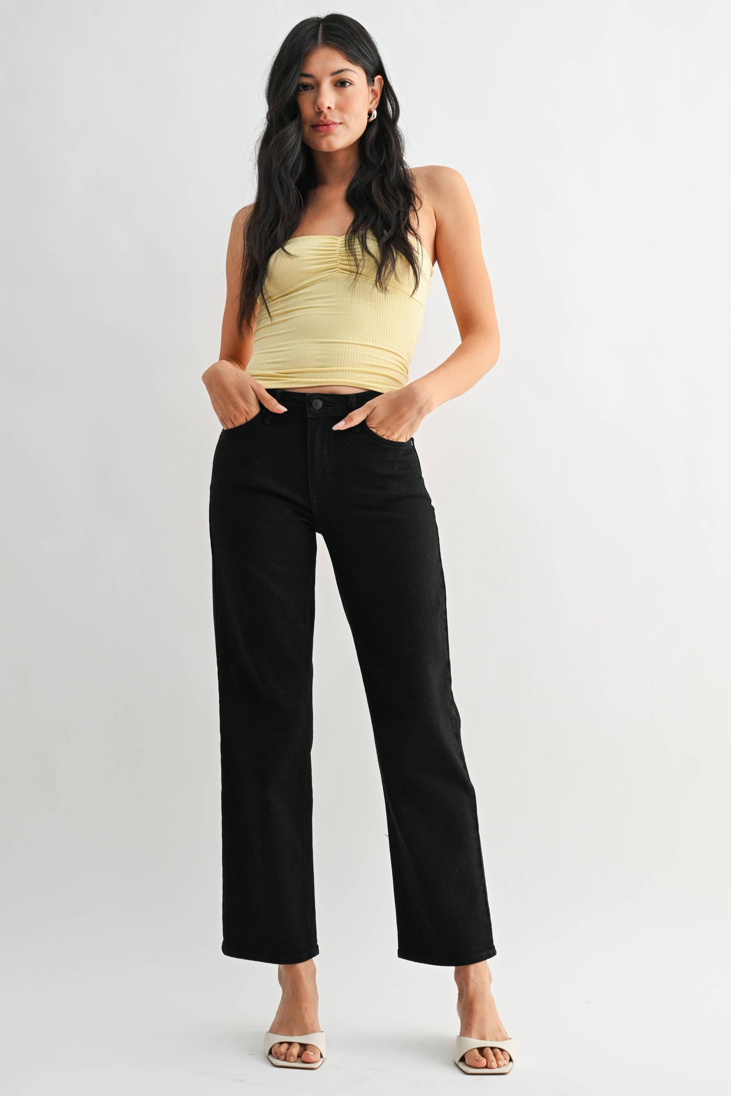 Just Black Denim Stretchy Straight