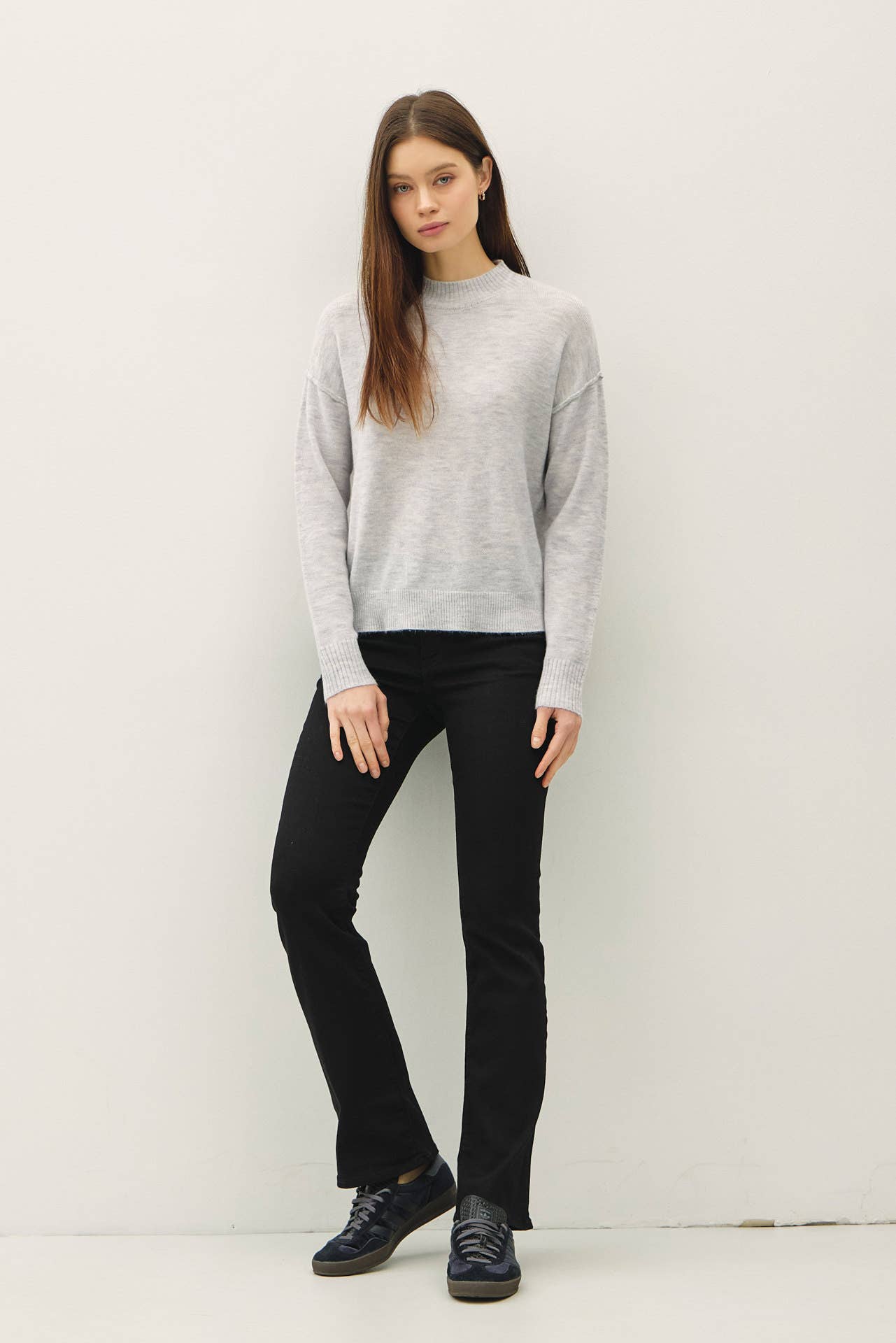 Be Cool Mock Neck Sweater