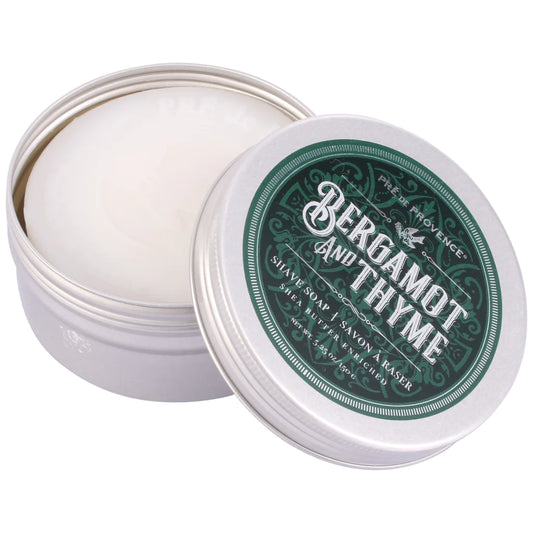 European Soaps Men's Bergamot & Thyme Pré de Province Men's Shave Soap Tin